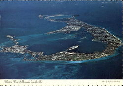 Western View Of Bermuda From The Air Postcard