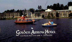 Golden Arrow Hotel Lake Placid, NY Postcard Postcard