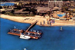 The San Diego Hilton Beach & Tennis Resort, 1775 East Mission Bay Drive California Postcard Postcard