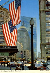 Park Square And The Hancock Tower Postcard