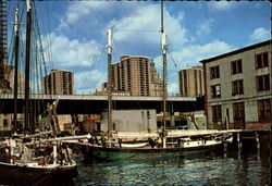 Two Of The Schooners At The South Street Postcard