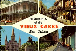 Highlights of The Vieux Carre Postcard