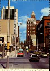Locust Street And State Capitol Postcard