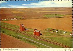 Harvest In Saskatchewan Canada Postcard Postcard