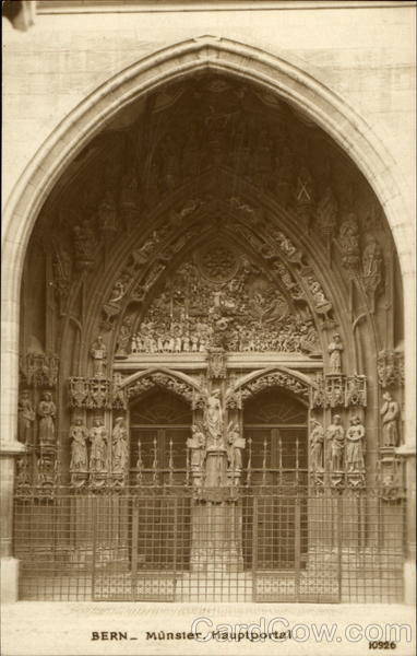 Bern Cathedral - Main Door Switzerland