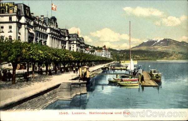 Nationalquai und Rigi Luzern Switzerland