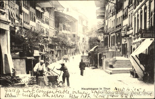 Hauptstrasse in Thun Switzerland