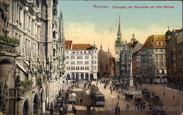 Munchen's marienplatz Germany