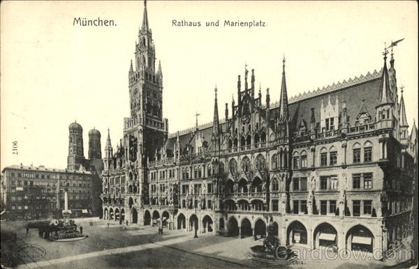 Munich. City Hall and Marienplatz Germany