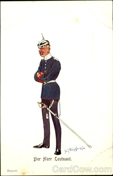 The Lieutenant Caricature Germany