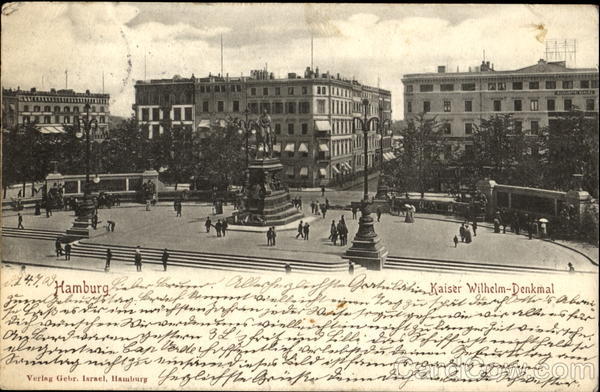 Kaiser Wilhelm Denkmal Hamburg Germany