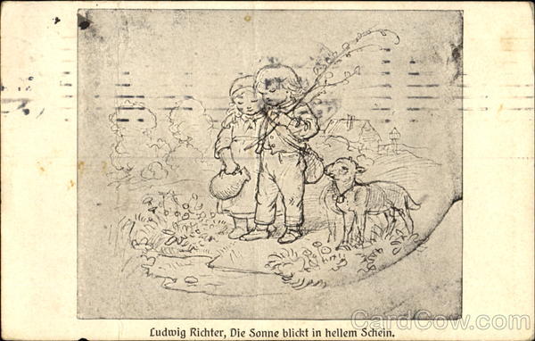 Ludwig Richter's painting Die Sonne blickt in hellem Schein Germany