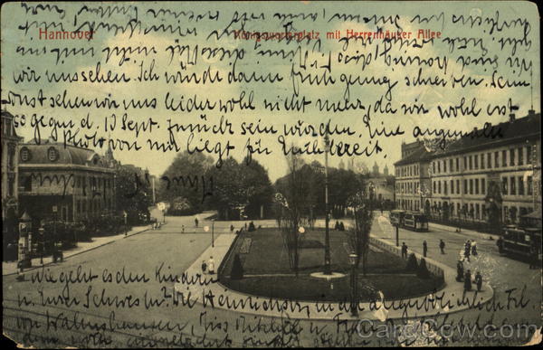Hannover. Königsvorplatz mit Herrenhäuser Allee Deutschland