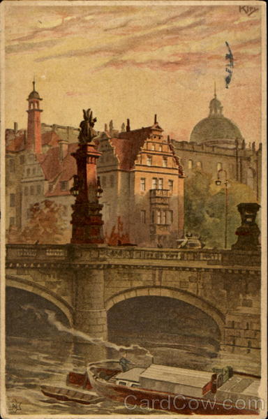 View of Kaiser Wilhelm Bridge Berlin Germany