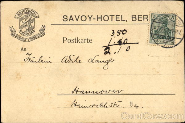 Berlin. Savoy Hotel Germany