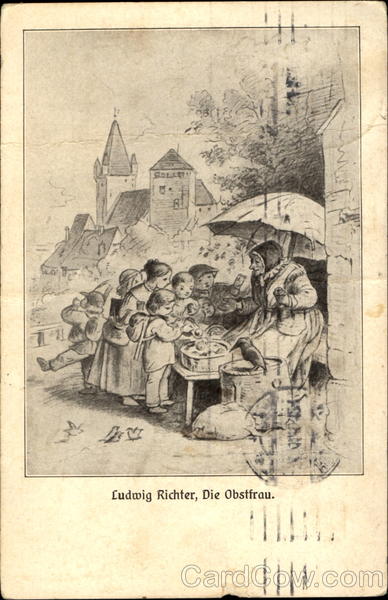 Ludwig Richter, Die Obstfrau Scenic Germany