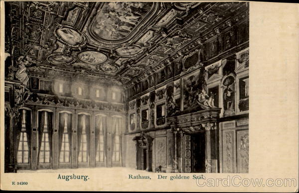 Augsburg. Town Hall. Golden Hall Germany