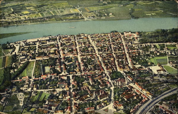 Aufnahme vom Luftschiff Zeppelin Neuwied Germany