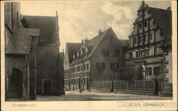 Schweinfurt. Altes Gymnasium Deutschland Germany