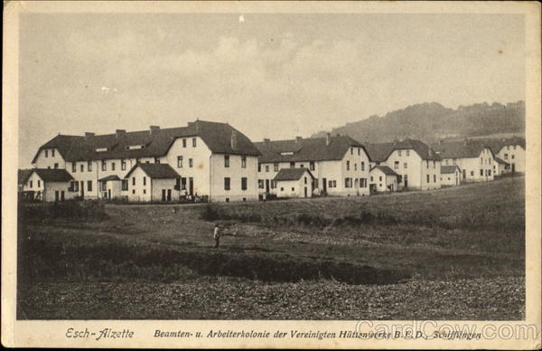 Beamten u. Arbeiterkolonie de Vereinigten Huttenwerke B.E.D, Schifflingen Kaufbeuren Germany