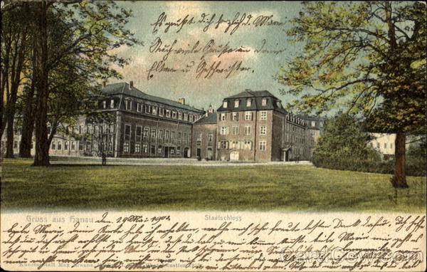 Greetings from Hanau. City Castle Germany