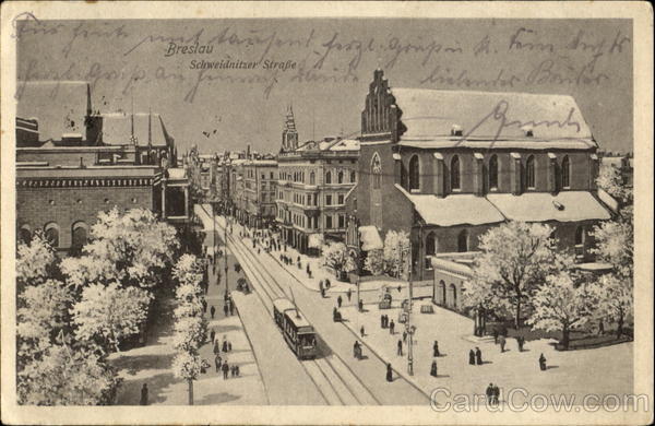 Winter Scene Breslau Germany