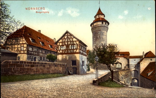 Nuremberg, entrance to the castle Germany