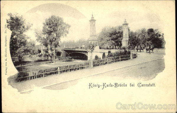 König-Karls-Brücke bei Cannstatt Deutschland Germany