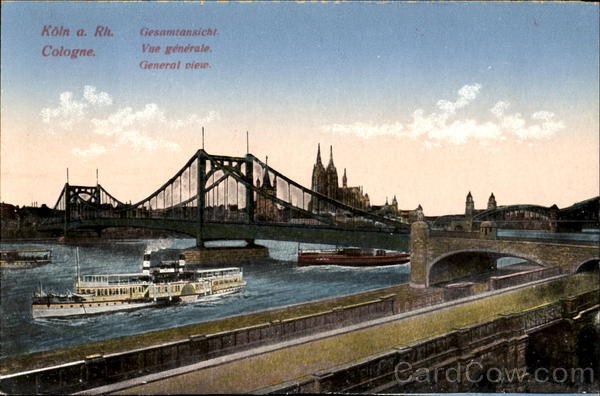 General view of Cologne on the Rhine Germany