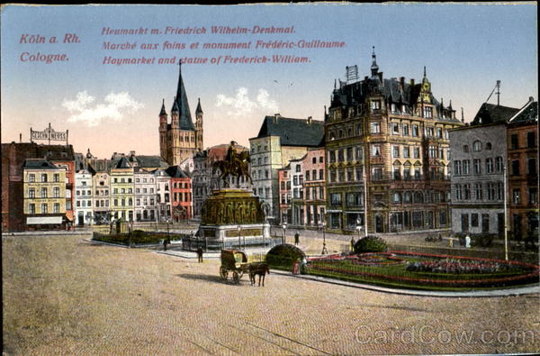 Various structures, plazas, and statues Cologne Germany