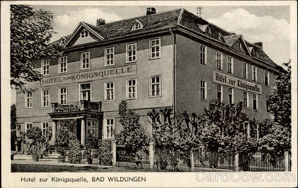 Hotel zur Konigsquelle Bad Wildungen Germany