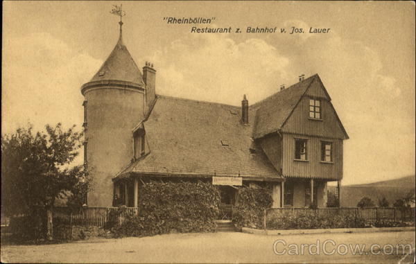 Restaurant z. bahnhof v. Jos. Lauer Rheinbollen Germany