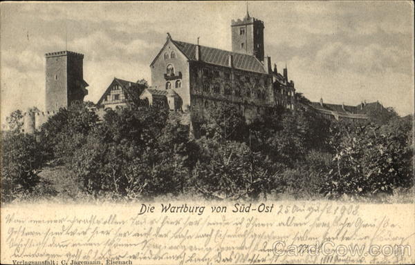 Die Wartburg von Sud-Ost Eisenach Germany