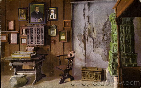 Martin Luther's room Wartburg Germany