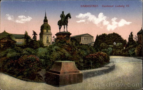 Darmstadt. Denkmal Ludwig IV Germany