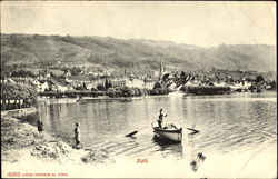 Scenic View of Zug, Switzerland Postcard Postcard