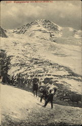Eiger Glacier with Monk Mountain Scenic, Switzerland Postcard Postcard
