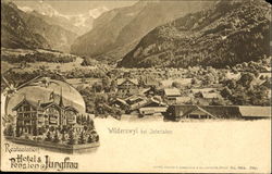 Hotel & Pension Jurgfrau Postcard