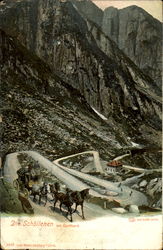 Die Schoolenen am Gotthard Scenic, Switzerland Postcard Postcard