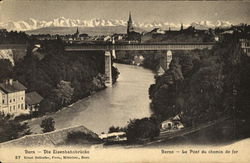 Bern - Die Eisenbahnbrücke Postcard