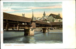 Luzern. Totentanzbrücke Switzerland Postcard Postcard