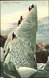 Besteigung eines Eiskegels Postcard