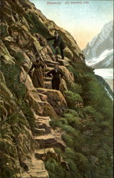 Chamonix La mauvais pas Postcard