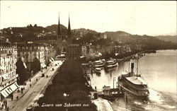 Luzern vom Schwanen aus Switzerland Postcard Postcard