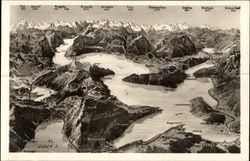 Mountains in the Swiss Alps Postcard