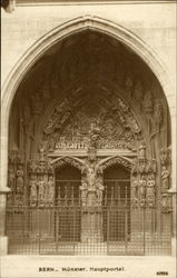 Bern Cathedral - Main Door Postcard