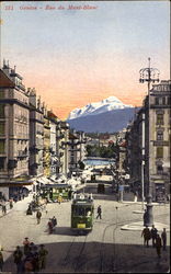 Rue de Mont-Blanc Postcard