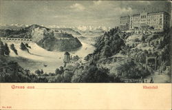 Gruss aus Rheinfall Postcard