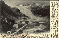 Rhone Glacier Scenic, Switzerland Postcard Postcard