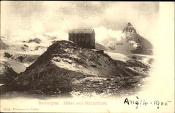 Gornergrat. Hotel and Matterhorn Scenic, Switzerland Postcard Postcard